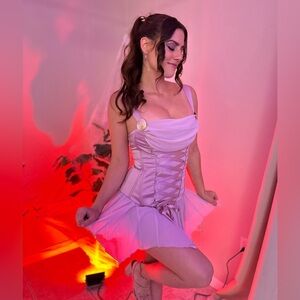 Oh Polly Lavender Mini Dress